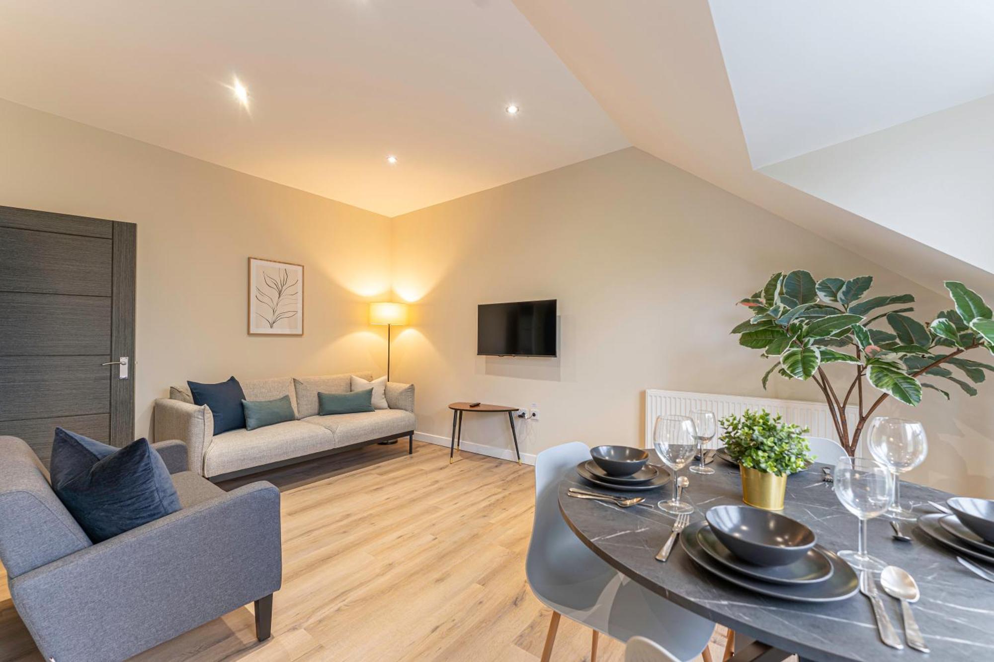 Stylish 1 Bedroom Apartments Free Parking Good Location Derby Bagian luar foto